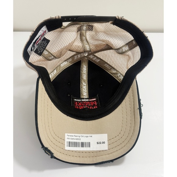 Penske Racing Trucker Hat Cap Ripped Visor Design NEW - Picture 5 of 7